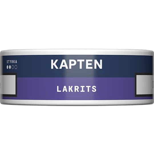 Kapten Lakrits Vit Portion