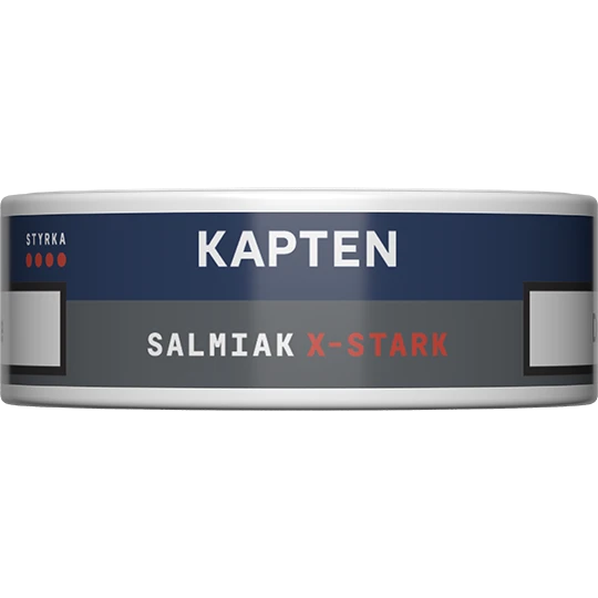 Kapten Salmiak Vit Portion Extra Stark