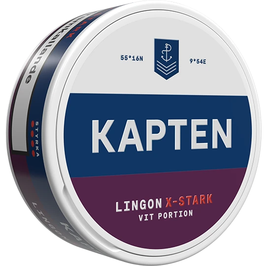 Kapten Lingon Vit Portion Extra Stark